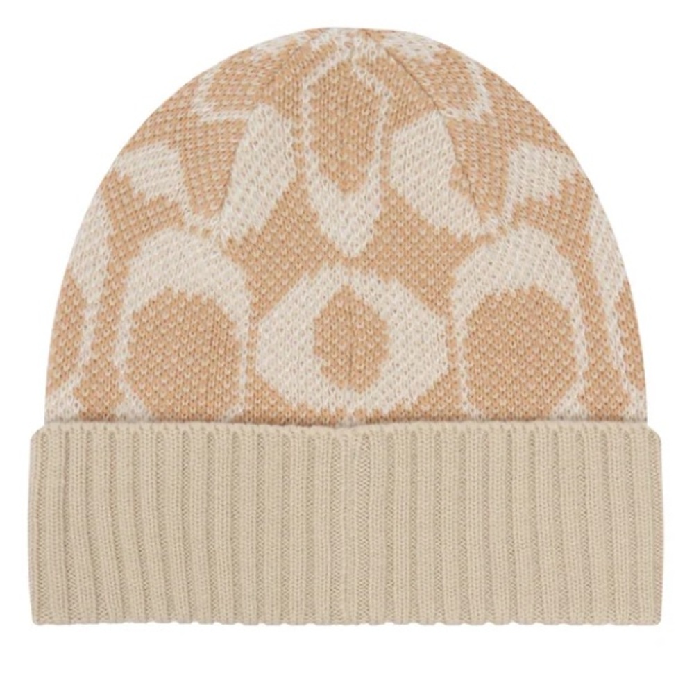 Coach Beige Knit Hat - Picture 7 of 11